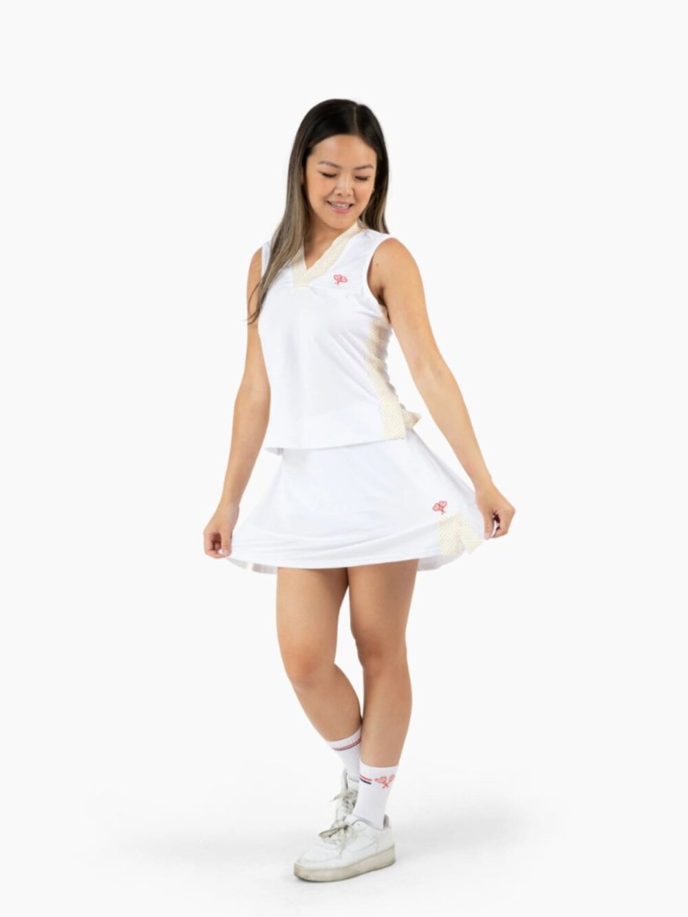 Love All Tennis | Tracy Polka Dot Top & Skort Set